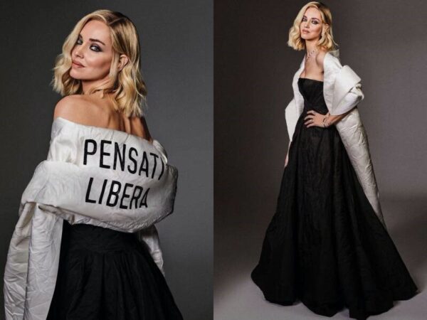 Chiara Ferragni wears Dior: very elegant outfit on the Ariston stage