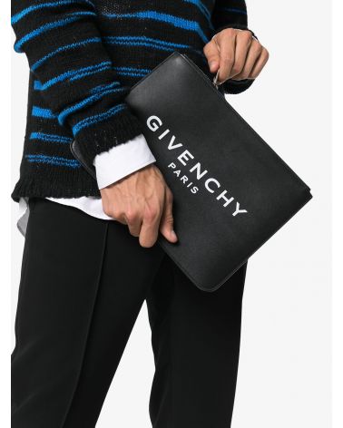 Pochette grande Givenchy Paris pelle c/zip