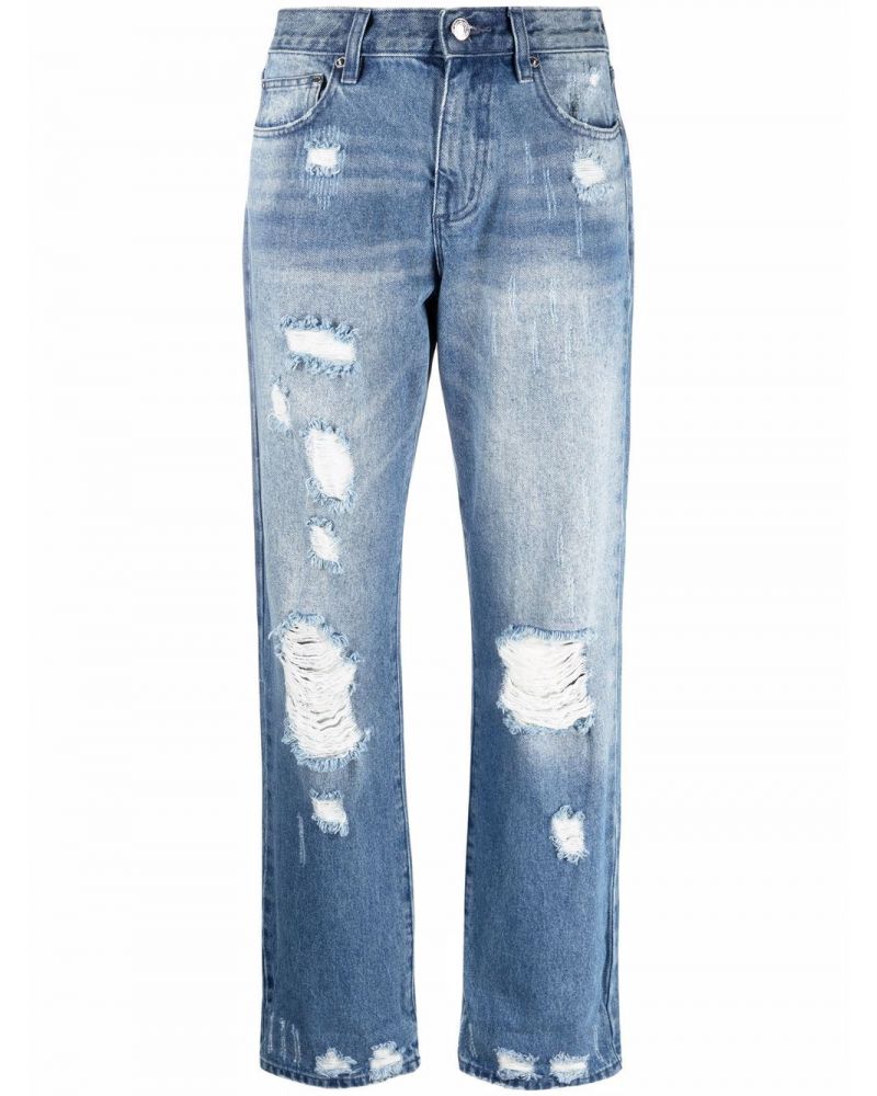 Jeans effetto consumato