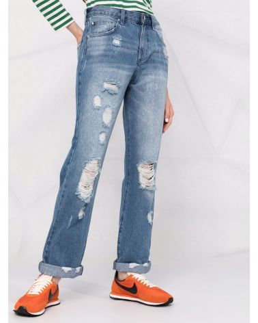 Jeans effetto consumato