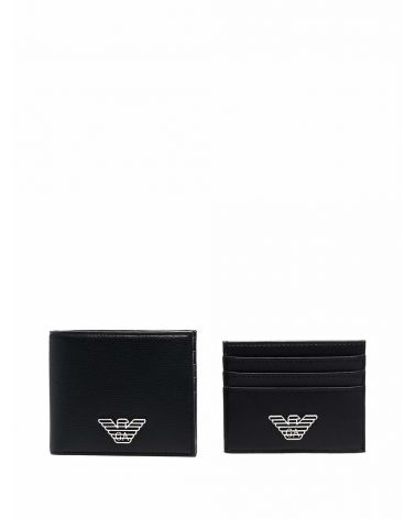 Gift box portafoglio e portacarte logo metallo