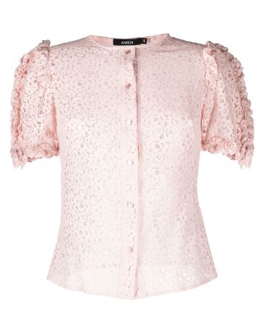 Blusa mm in pizzo
